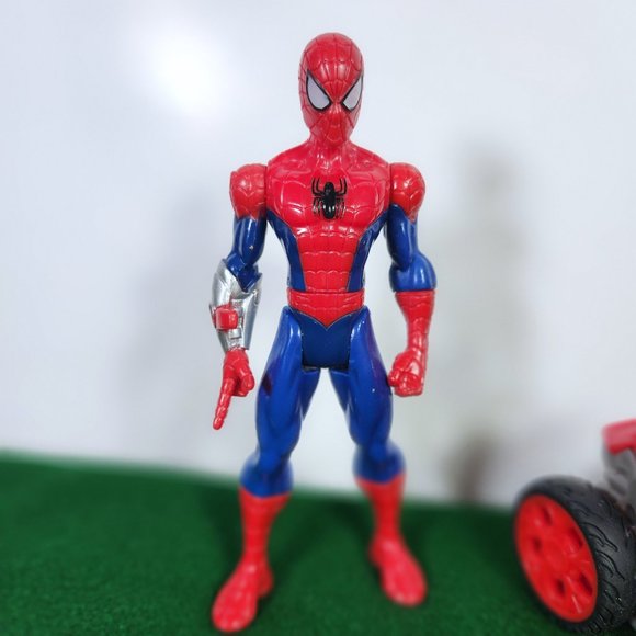 Spider Man Toy Lut of 4 Spidey Cycle Spider Man X-2 and Vulture Action F… - Picture 3 of 8